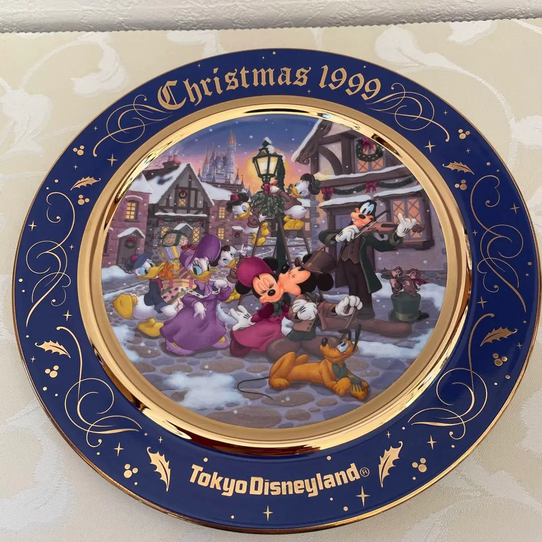 ディズニー クリスマスファンタジー1999 陶磁器の置物 ディズニーリゾート 東京ディズニーランド クリスマスファンタジー ミッキーミニー