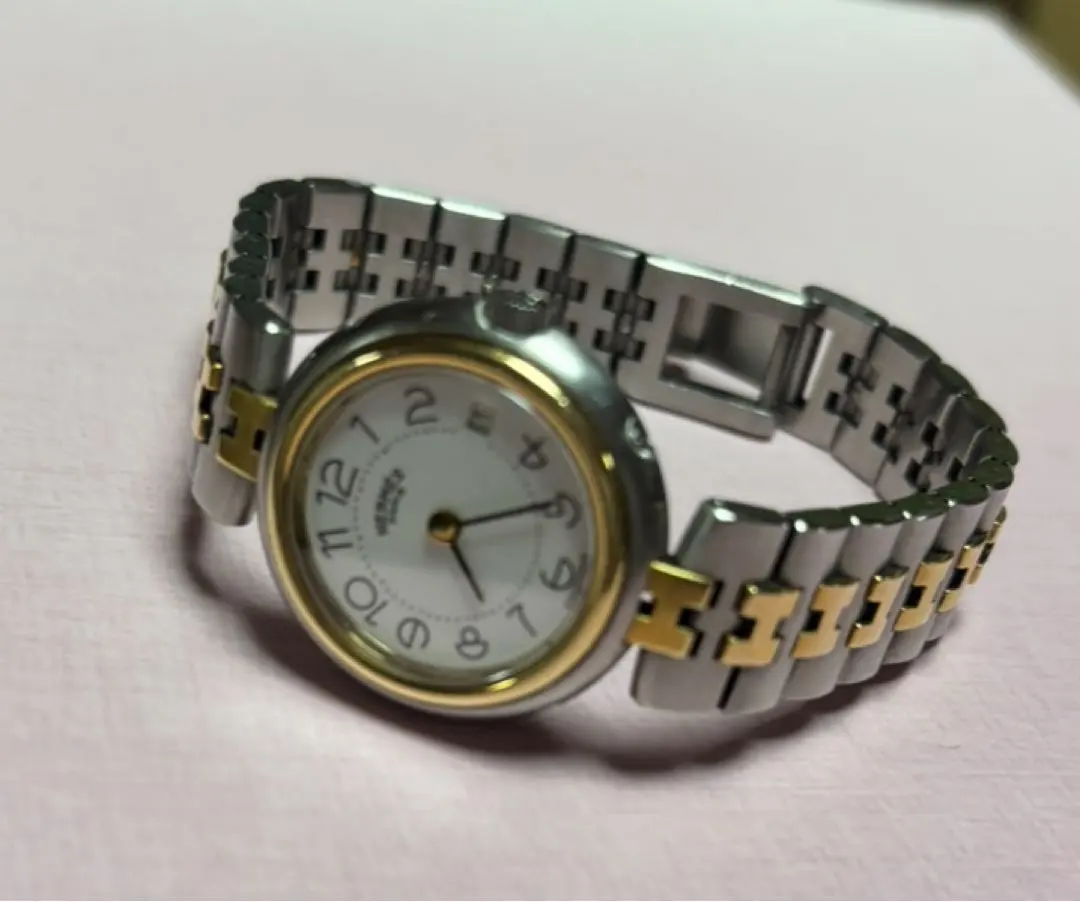 Thumbnail of Hermès Ladies' Silver Gold Wristwatch