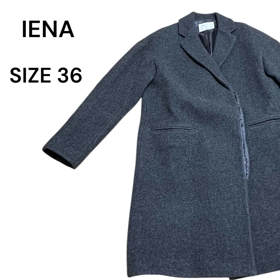 Thumbnail of IENA Chester Coat Tailored Size 36 S Gray Wool Iena