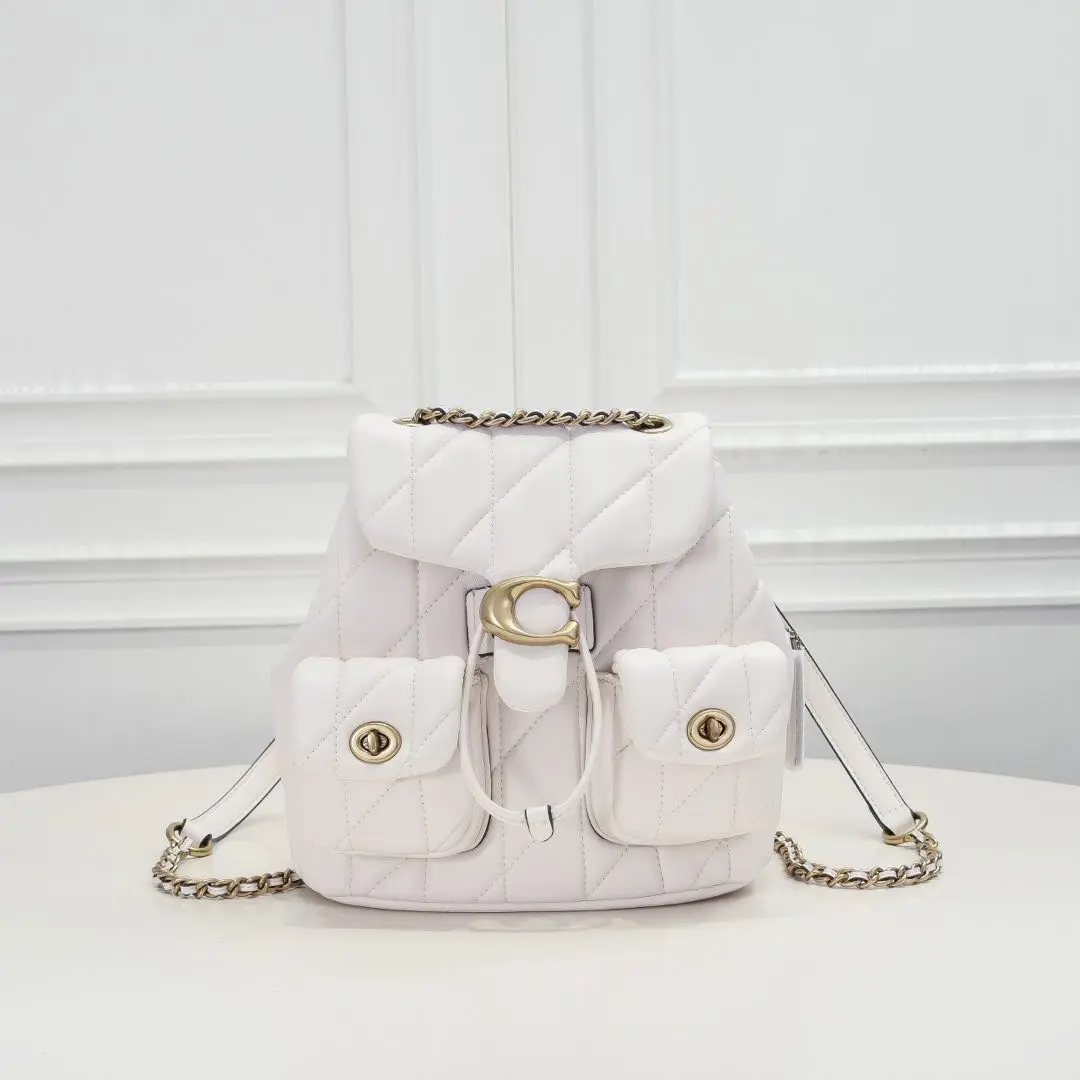 【新品タグ有】COACH タビーバック キルティング パックホワイト CU076 コーチ バックパック リュックサック