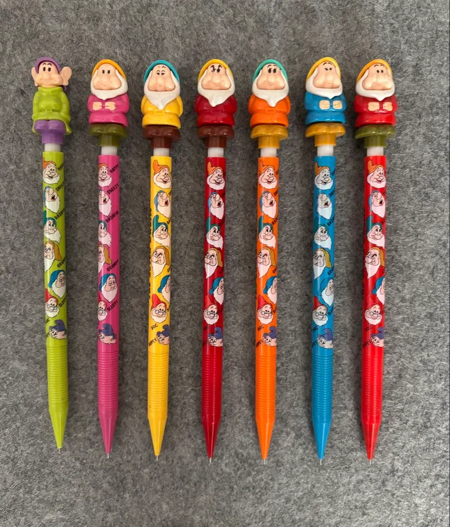 新品ディズニー 七人の小人 シャープペンシル 8本セット　激レア　ぺんてる 新品ディズニー 七人の小人 シャープペンシル 8本セット 激レア