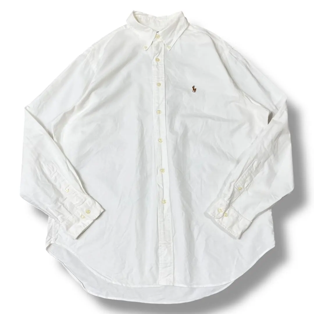 Thumbnail of [90s] Polo Ralph Lauren Long Sleeve Button Down Oxford Shirt Actual Size L
