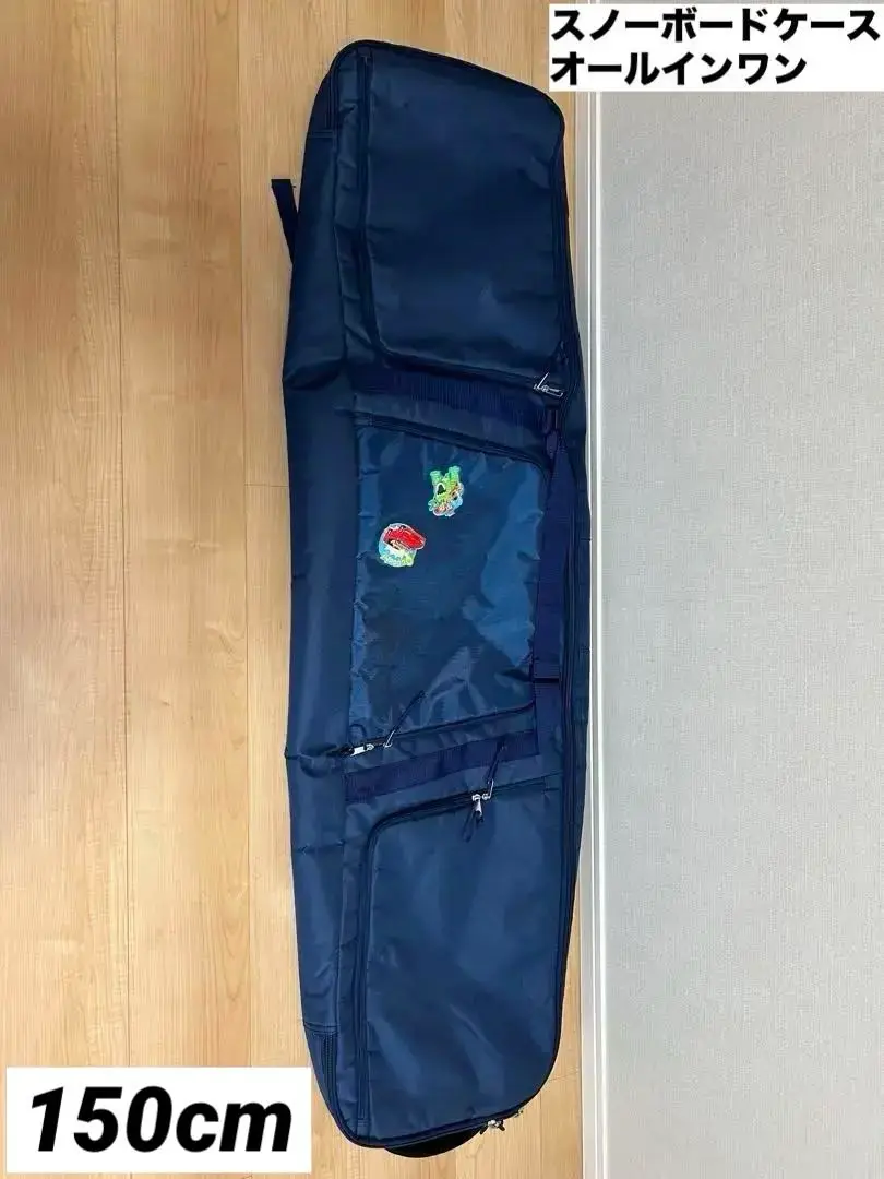 中古 comfyスノーボードバッグ 150cm 黒 ローラー付き 4WAY スノーボード ウィーリーボードケース COMFY WHEELIE BOARD