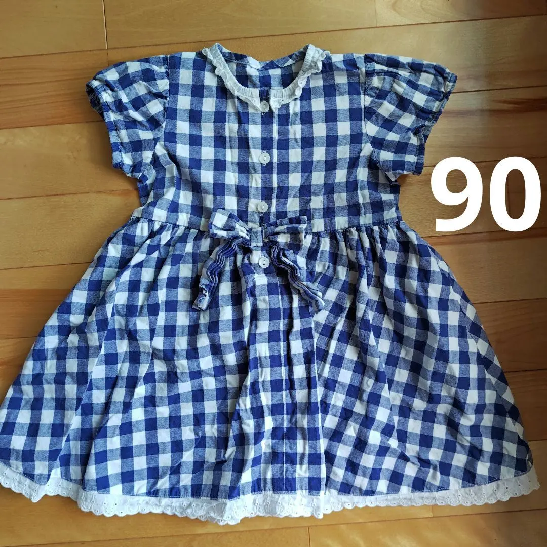 Thumbnail of Girls' 90cm Checkered Dress
