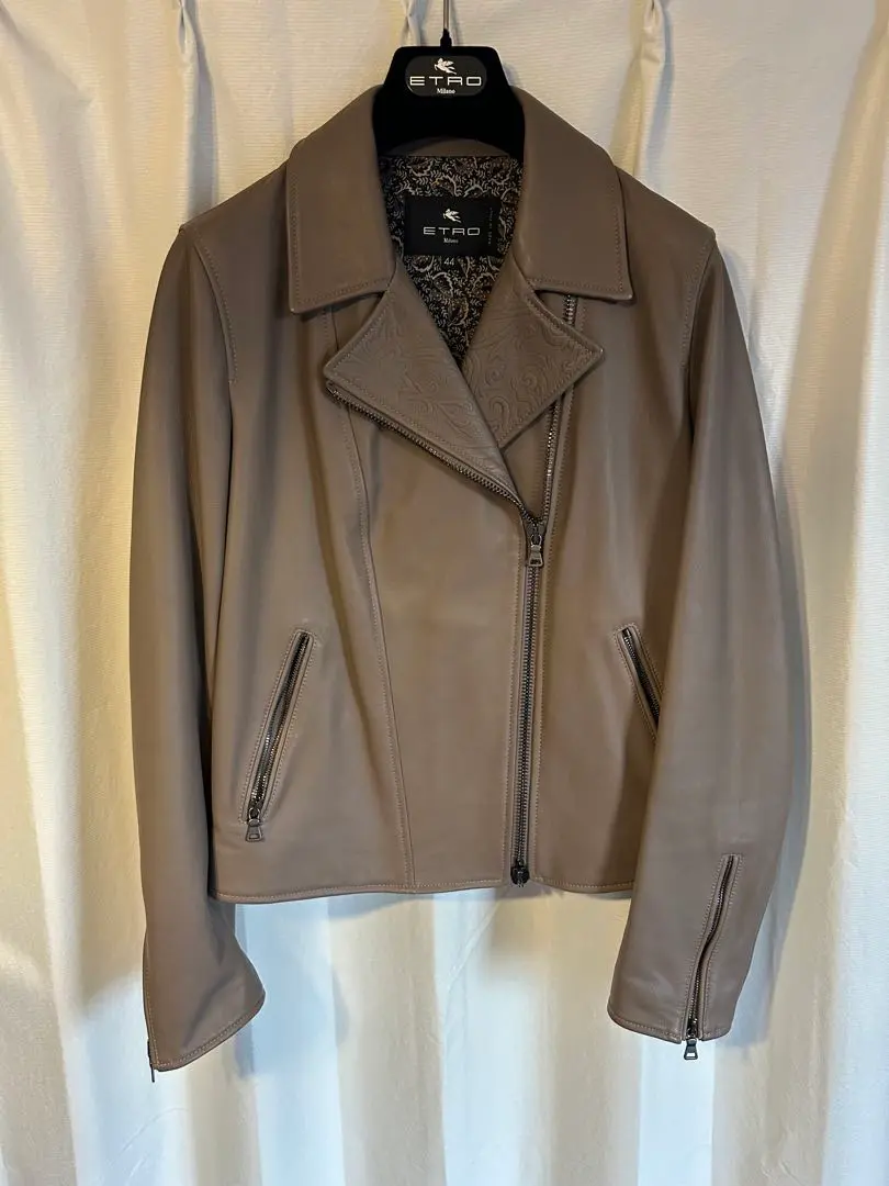 楽天市場】【美品】 エトロ ライダースジャケット メンズ
