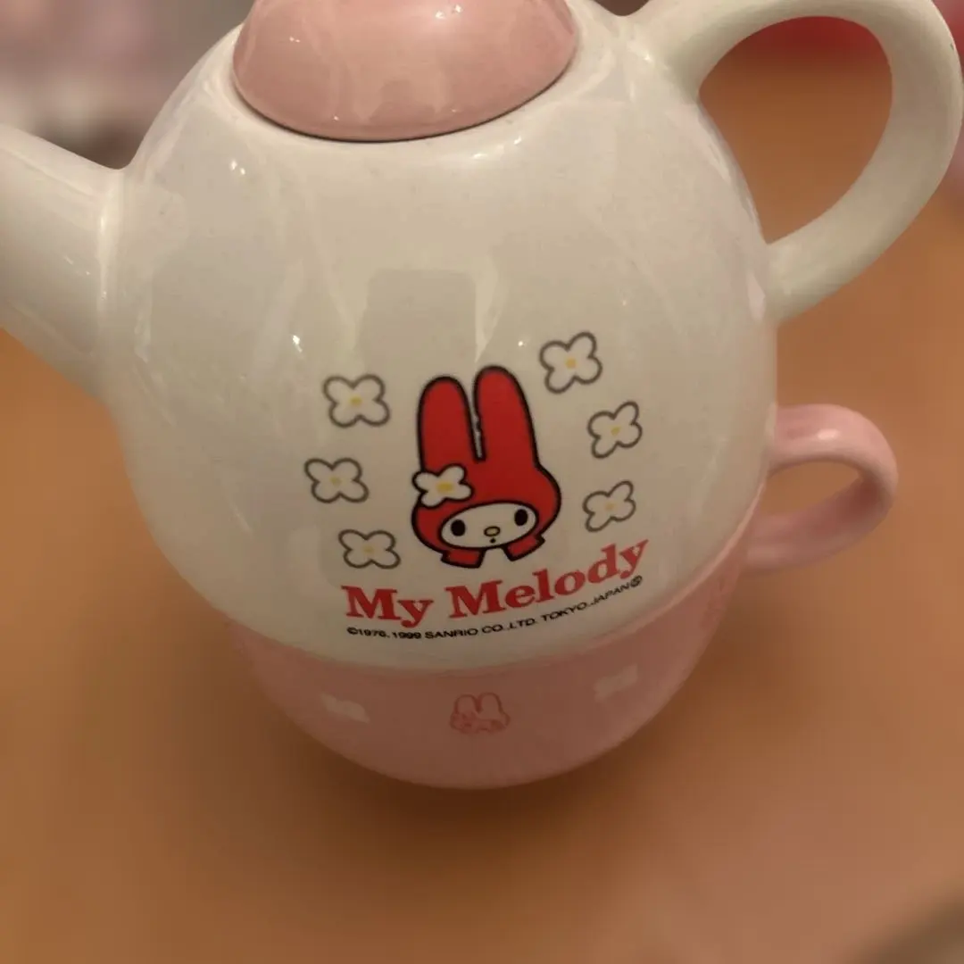 Thumbnail of My Melody 1999 Pot & Cup Set Retro Rare