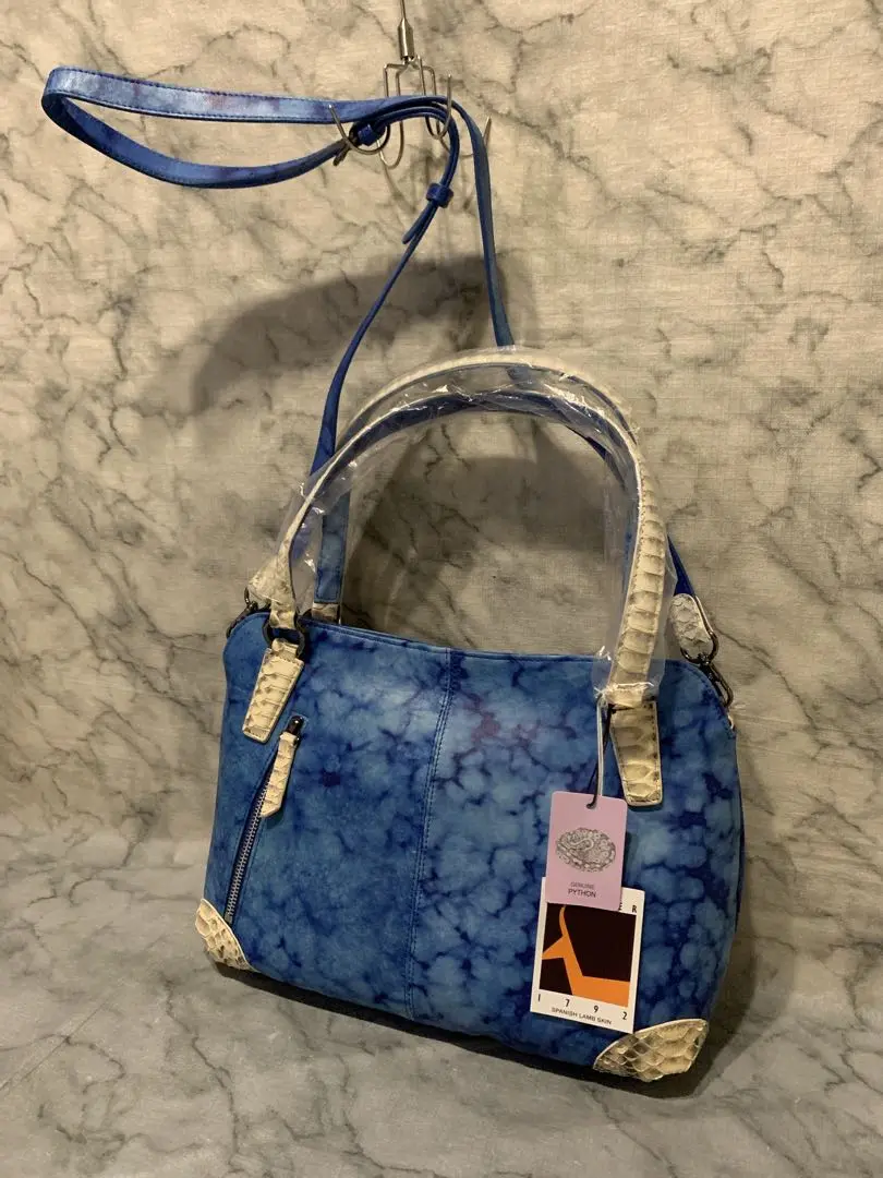 ハンドバッグ　maam elegance　クロコダイル グレー 送料無料 Ma'am ELEGANCE マームエレガンス 2WAY ショルダー