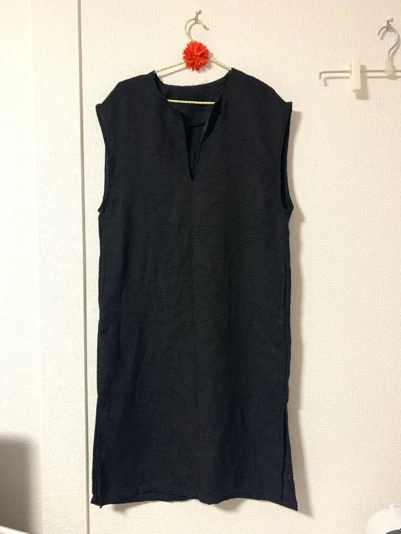 Thumbnail of Tweed Caftan Sleeveless Dress Black M