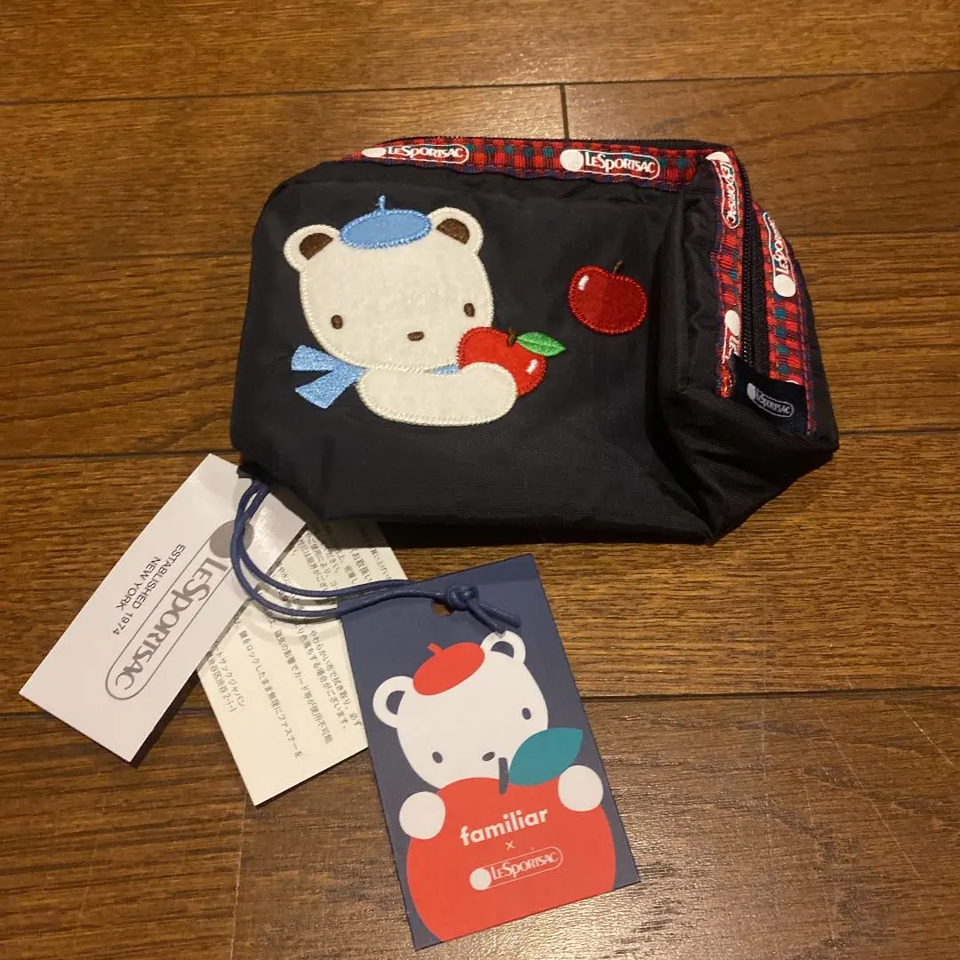 ファミリア　レスポートサックコラボ　リュック　グレー✖️レッド　匿名配送 ファミリア レスポートサックコラボ リュック グレー✖️レッド