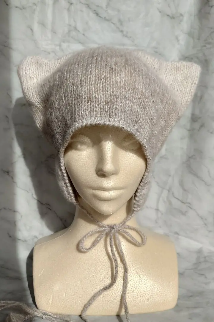 2025年最新】猫耳ニット帽 ハンドメイド【最終価格】の人気