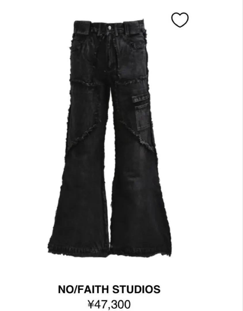FLARED DENIM 001 BLACK – NO/FAITH STUDIOS