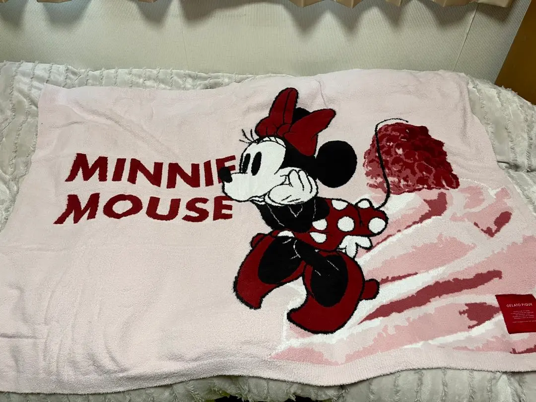 ジェラートピケ  Minnie ジャガードハーフケット ジェラピケ Sleep】Mickey&Minnie / ジャガードハーフケット(ブランケット