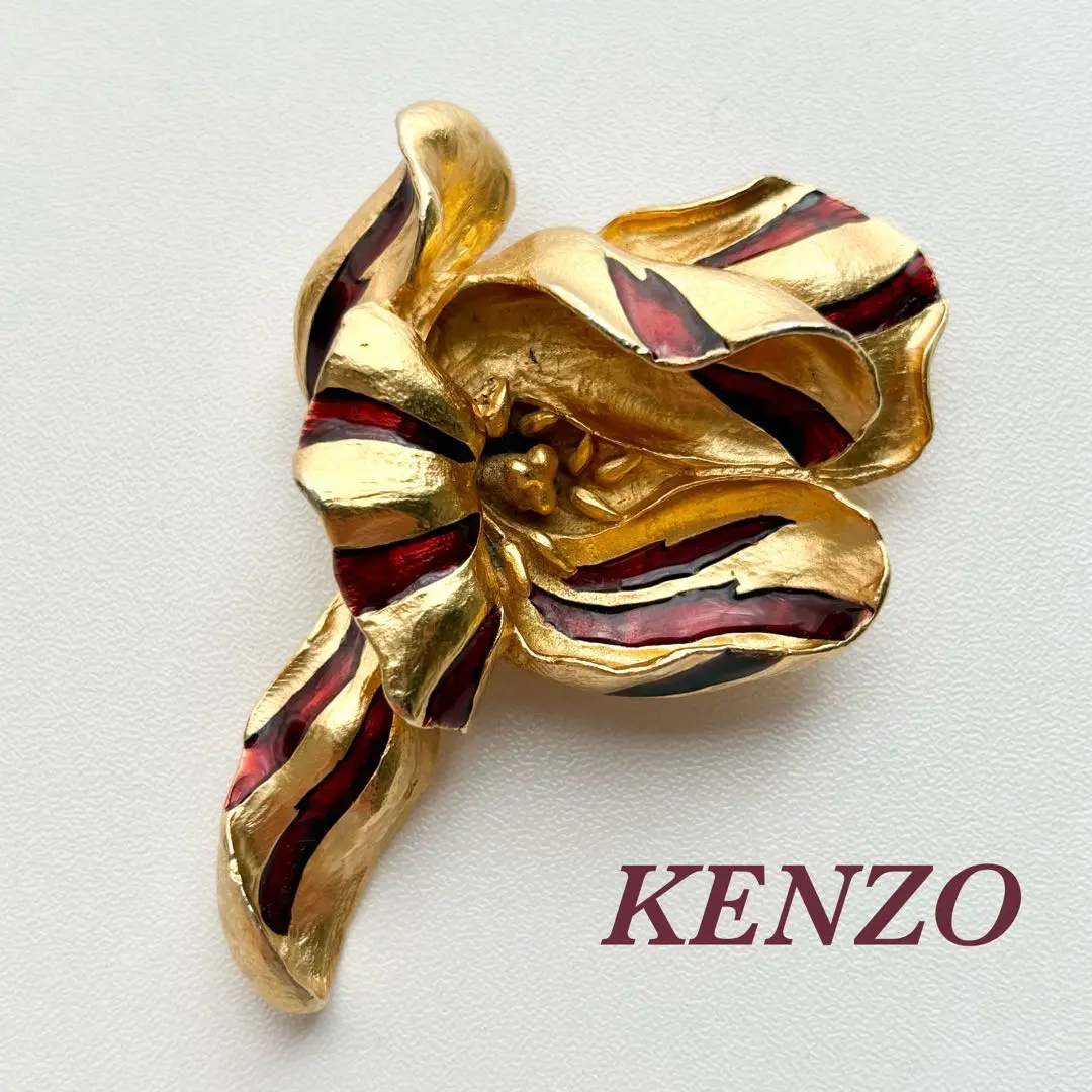 KENZO 大振り ブローチ 大ぶり KENZO ブローチ