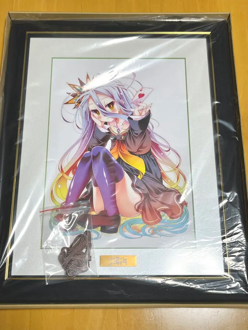 【直筆サイン入】ノーゲーム・ノーライフ アクリル額装入り複製原画 ☆ 直筆サイン入 ノーゲーム ノーライフ アクリル額装入り複製