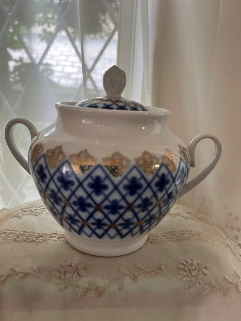 Thumbnail of New Russian Blue Pottery Pot, Made in 1744