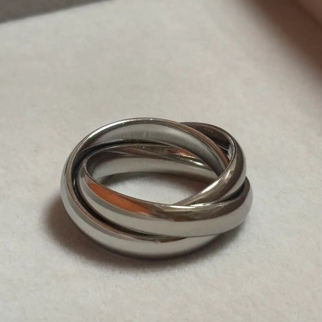 不鏽鋼三環戒指 的縮圖