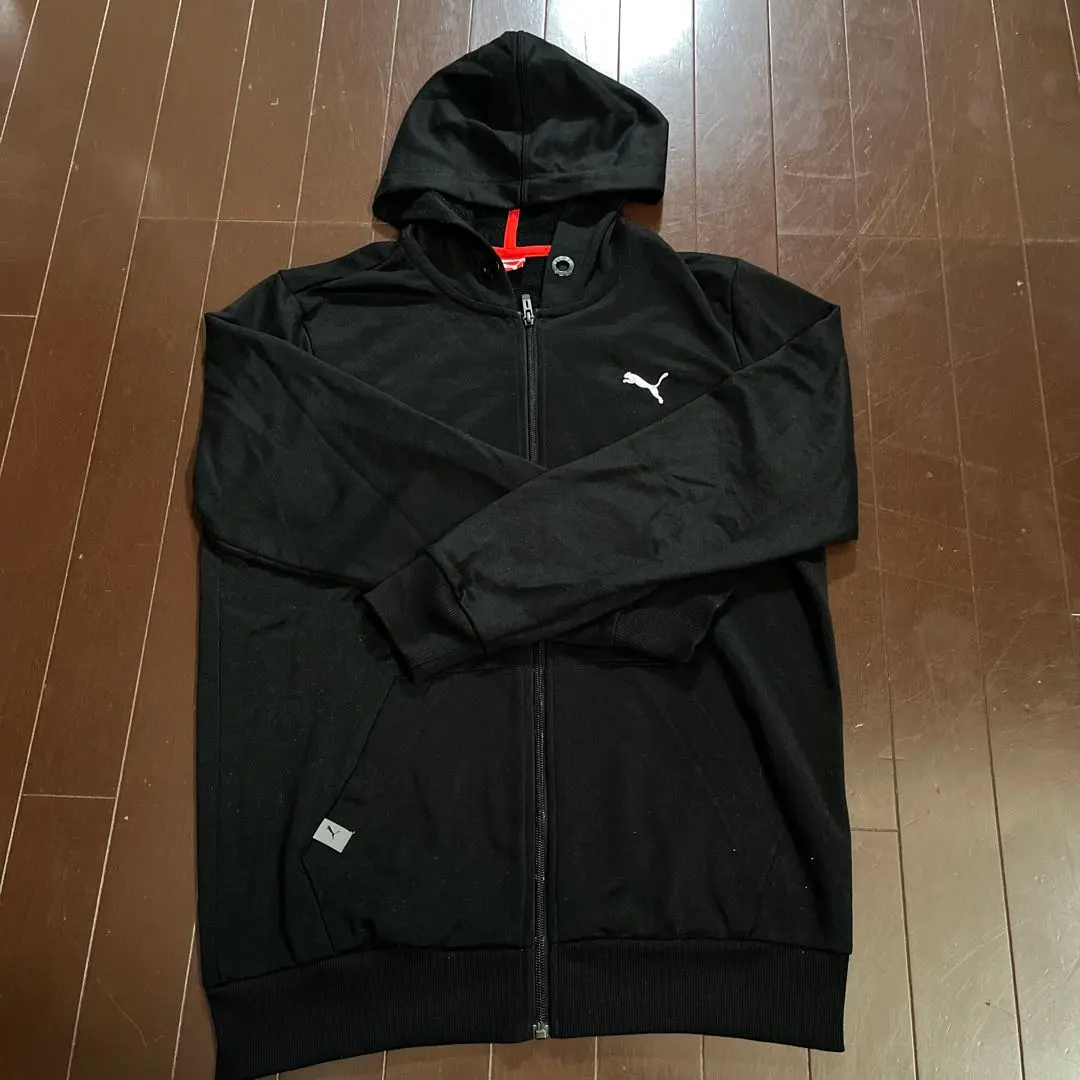 Thumbnail of Puma Black Full Zip Hoodie, Size O