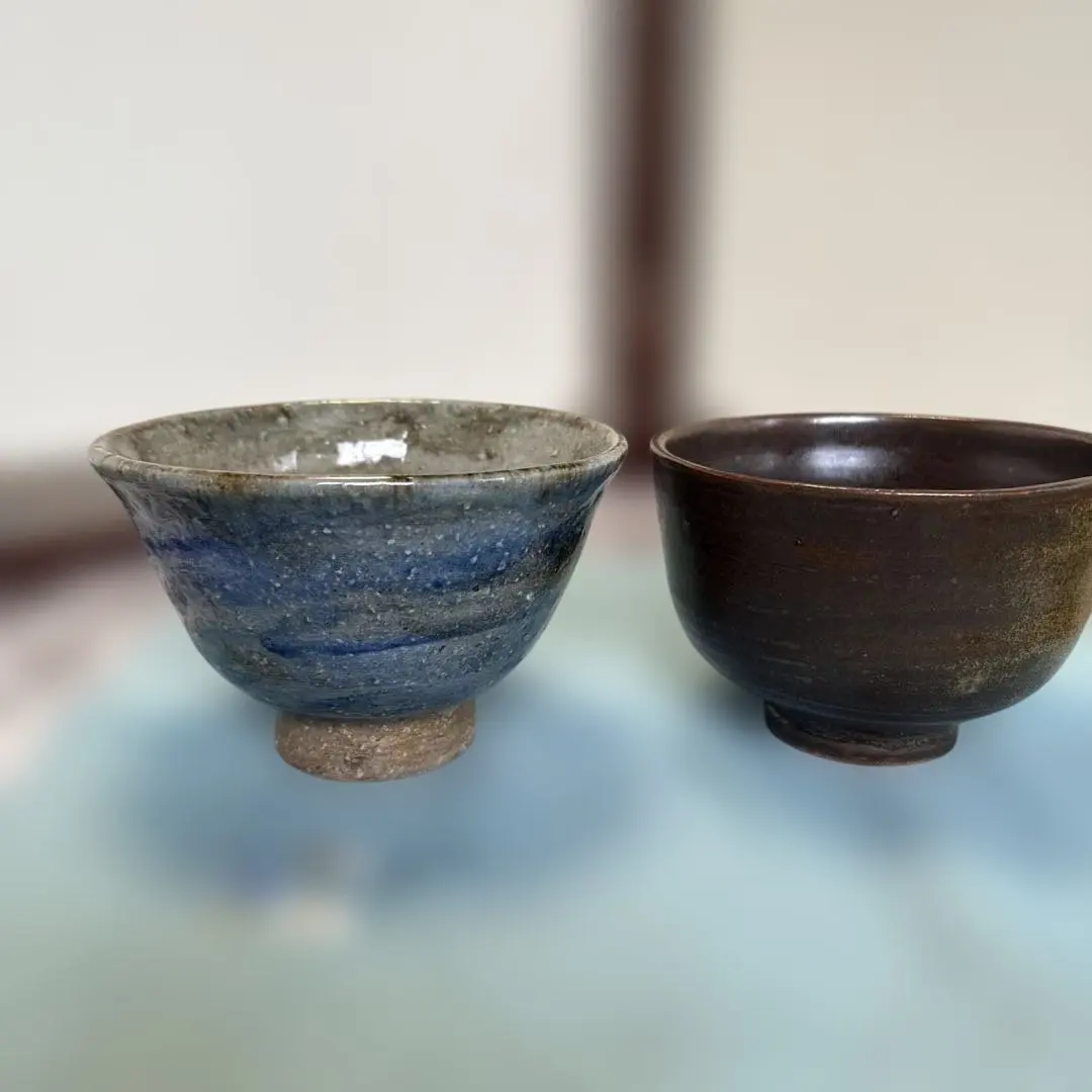 Thumbnail of Two Shigaraki tea bowls for tea ceremony