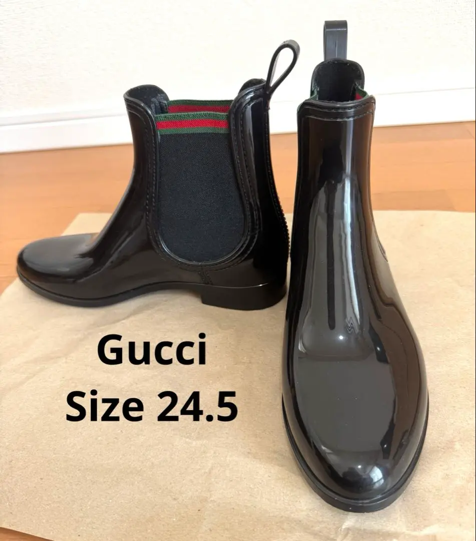 ✨値下げOK✨ GUCCI グッチ レインブーツ ブラウン 37 楽天市場】グッチ レインブーツ 37 約24cm 長靴 GG