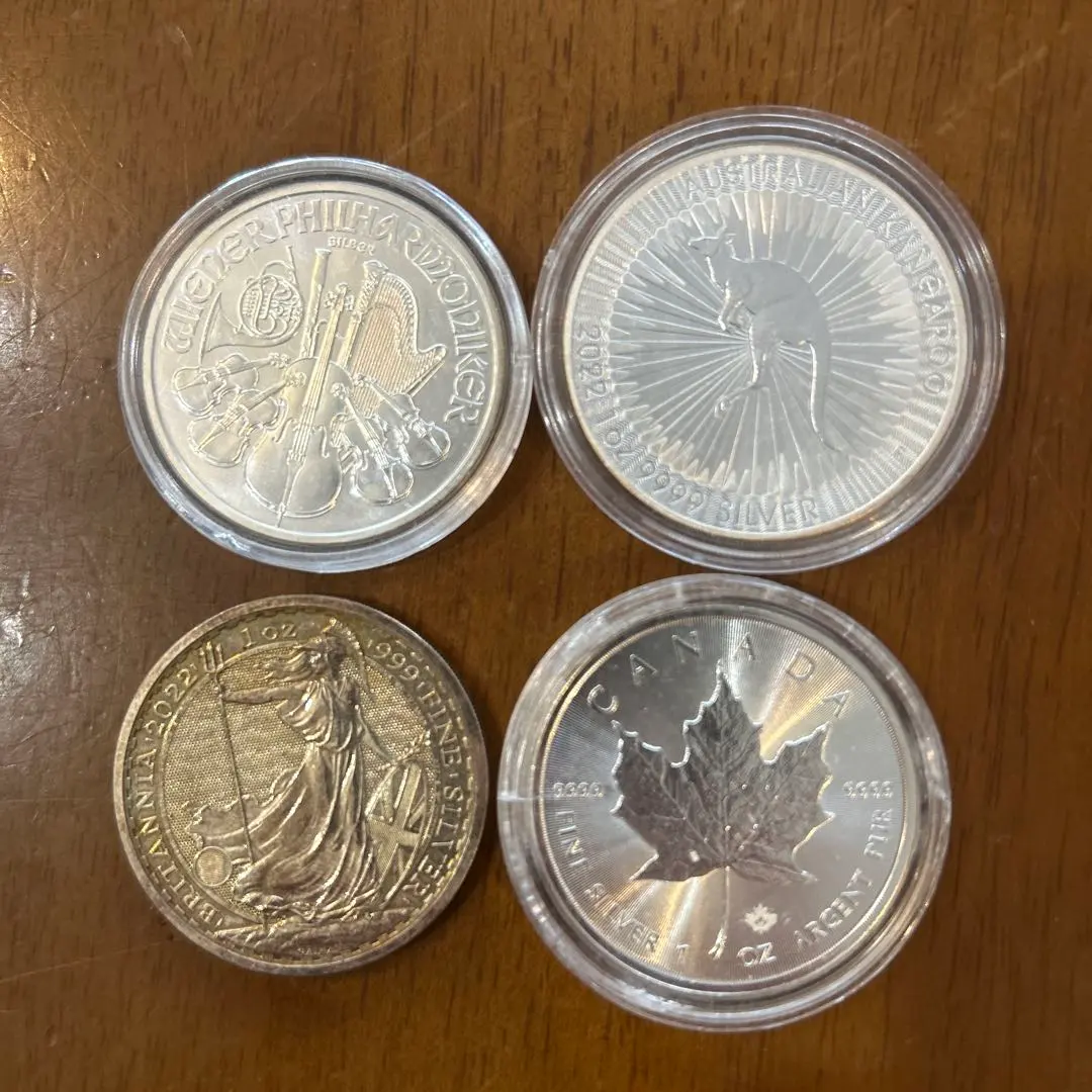 ☆☆ウィーン・ハーモニー銀貨(１oz)２枚セット☆☆カプセル入り ウィーン・ハーモニー銀貨(1oz)2枚セットカプセル入り