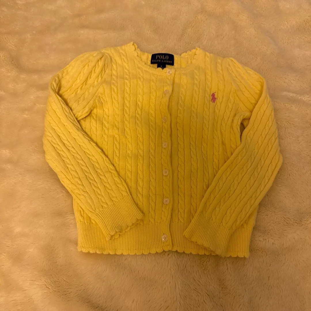 Polo Ralph Lauren 黃色針織外套 尺寸5 的縮圖