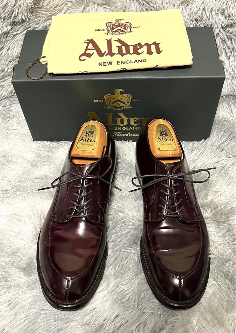 オールデン Alden コードバン、バーガンディ、54321、サイズ7D ALDEN】オールデン 54321 コードバン ブラウン ダーク