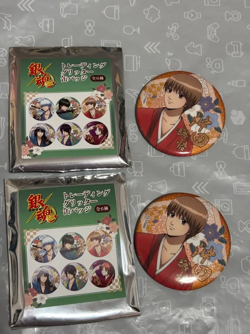 銀魂　グリッター缶バッジ　春の錦　桂 銀魂 ☆クラックス公式通販・イベント限定☆ トレーディング