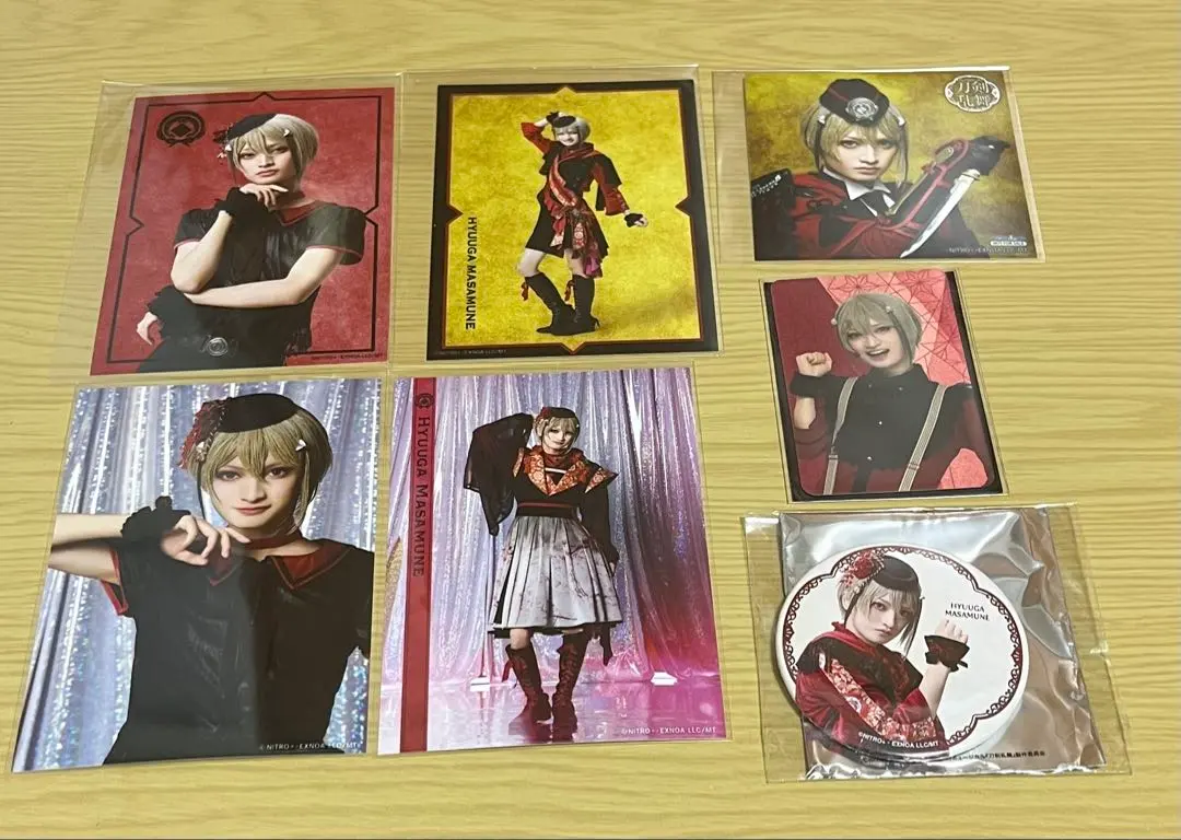 Thumbnail of Toumio (musical "Touken Ranbu") Celebration of Longevity Medetaki Uta Homare Hana Mai (title of the event/performance) Hyuga Masamune (character) Bromide (photo card) Photo card Can badge