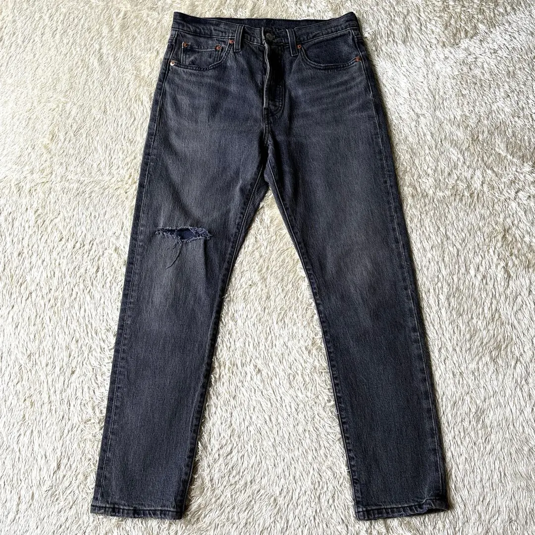 Thumbnail of Levi's PREMIUM 501S Black Denim Big E Skinny