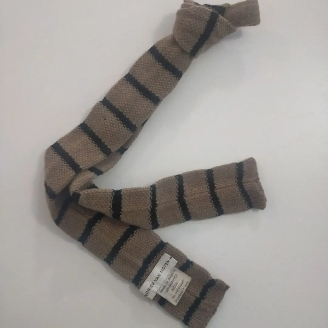 3020N9テ 未使用 DRIES VAN NOTEN ネクタイ シルク100％ DRIES VAN NOTEN(ドリスヴァンノッテン) / ネクタイ/シルク/NVY