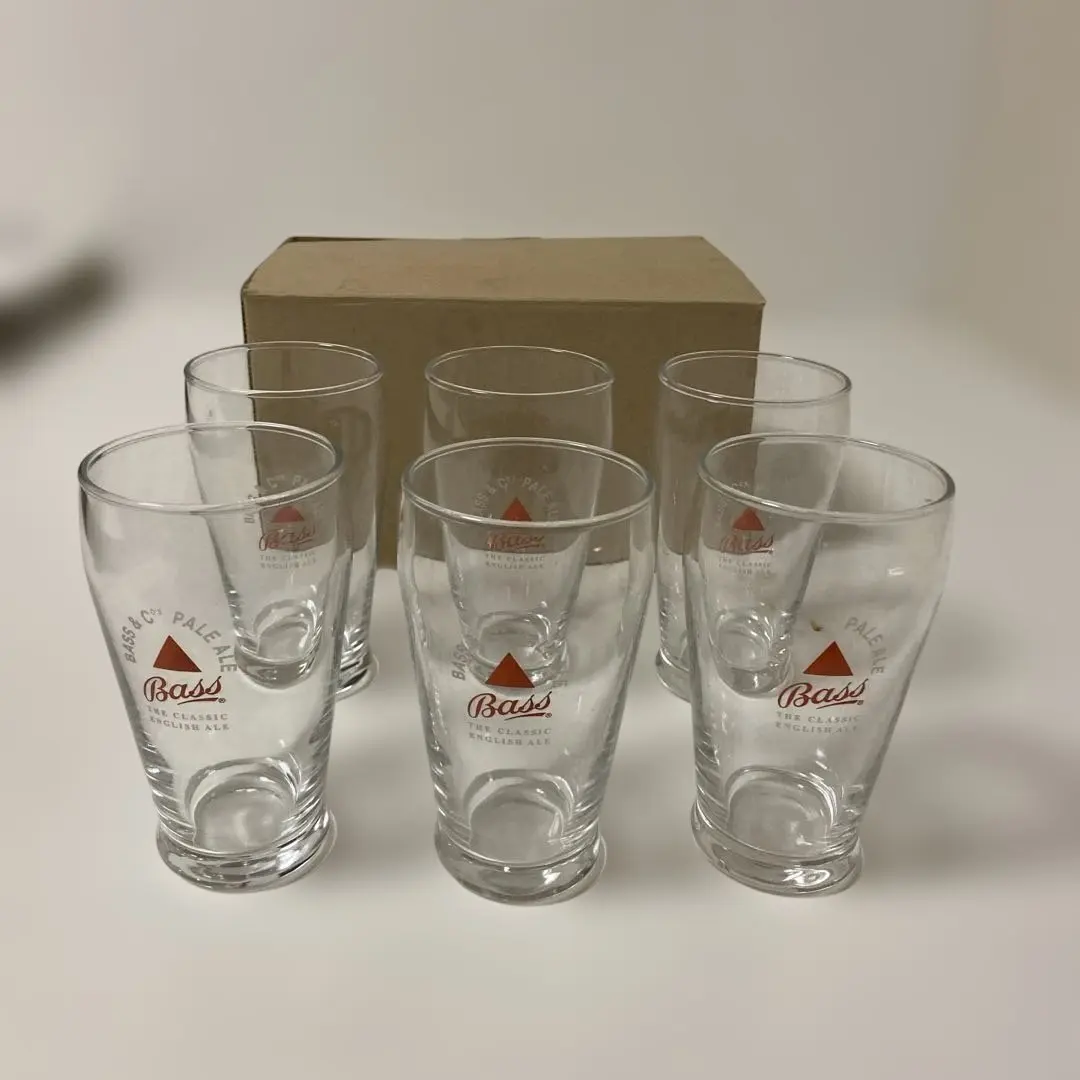 ★未使用★ Bass 啤酒品脫杯 6個一組 3-4384 的縮圖