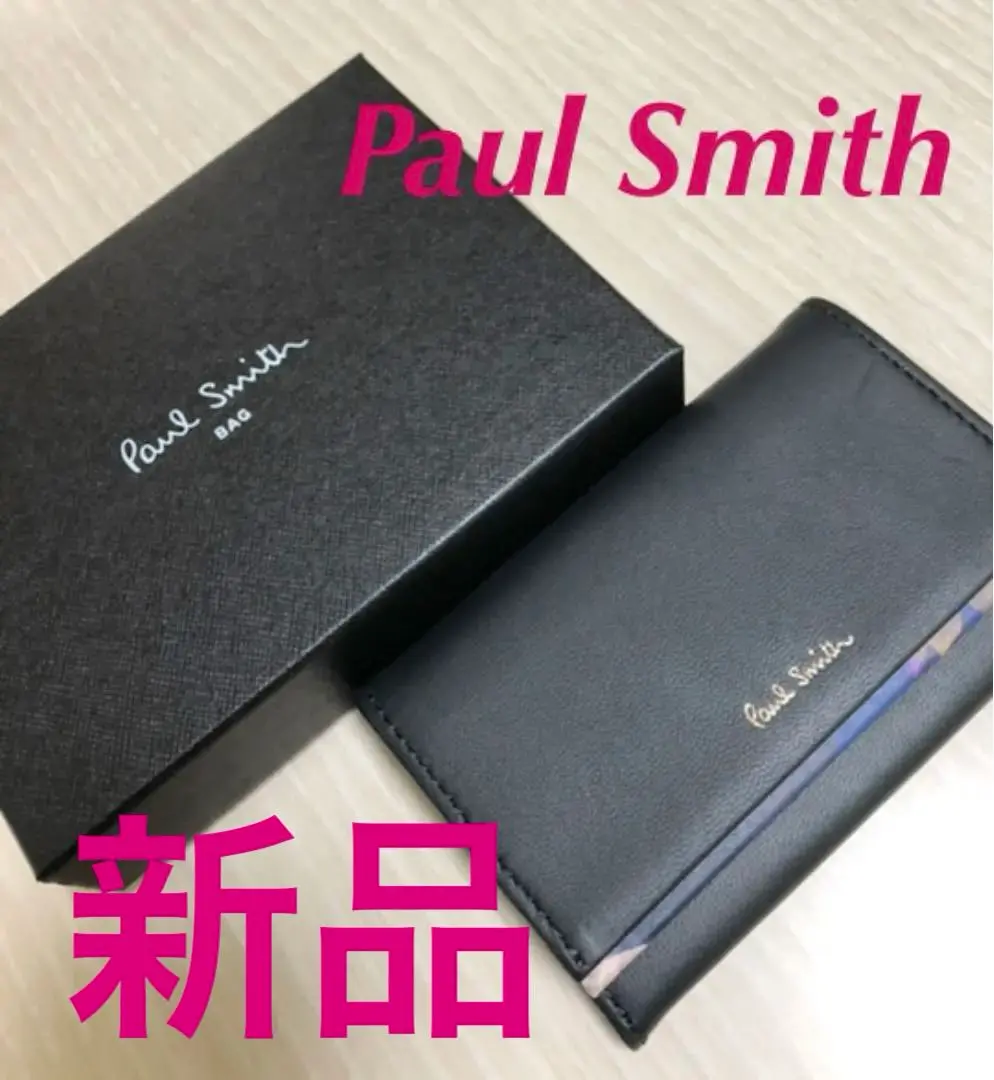 【新品未使用】ポールスミス 名刺入れ マルチスワール 黒 シボ 牛革 2025年最新】Paul Smith カラー:ブラック系 名刺入れの人気