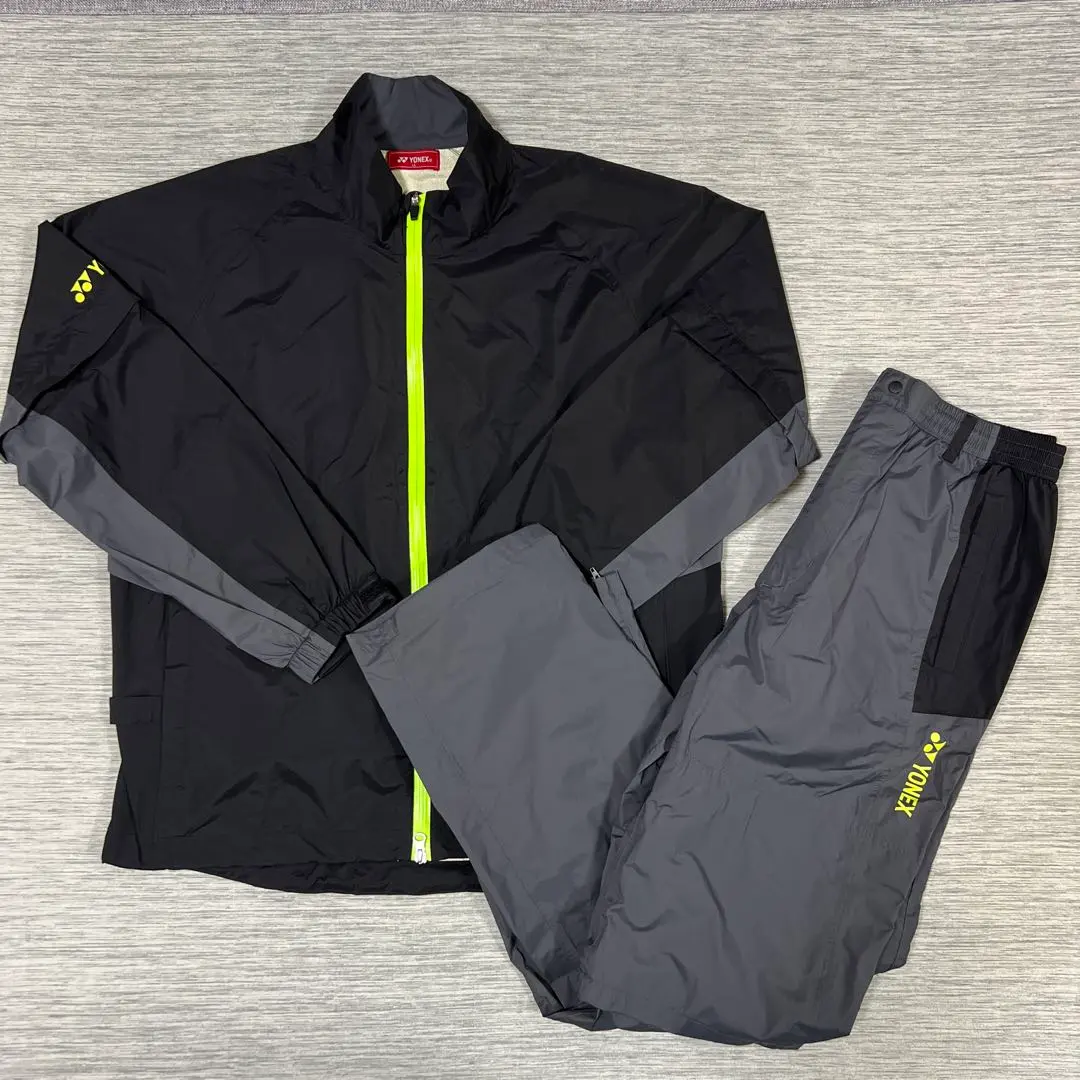 美品　YONEX ユニレインスーツ　上下セットアップ YONEX ヨネックス レインスーツ 上下セット メンズ レディース