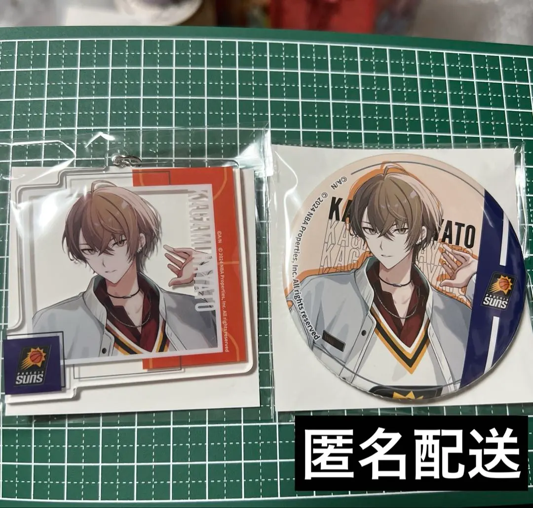 Thumbnail of Hayato Kagami NBA NIJISANJI EN Rakuten Lottery Can Badge Acrylic Keyholder