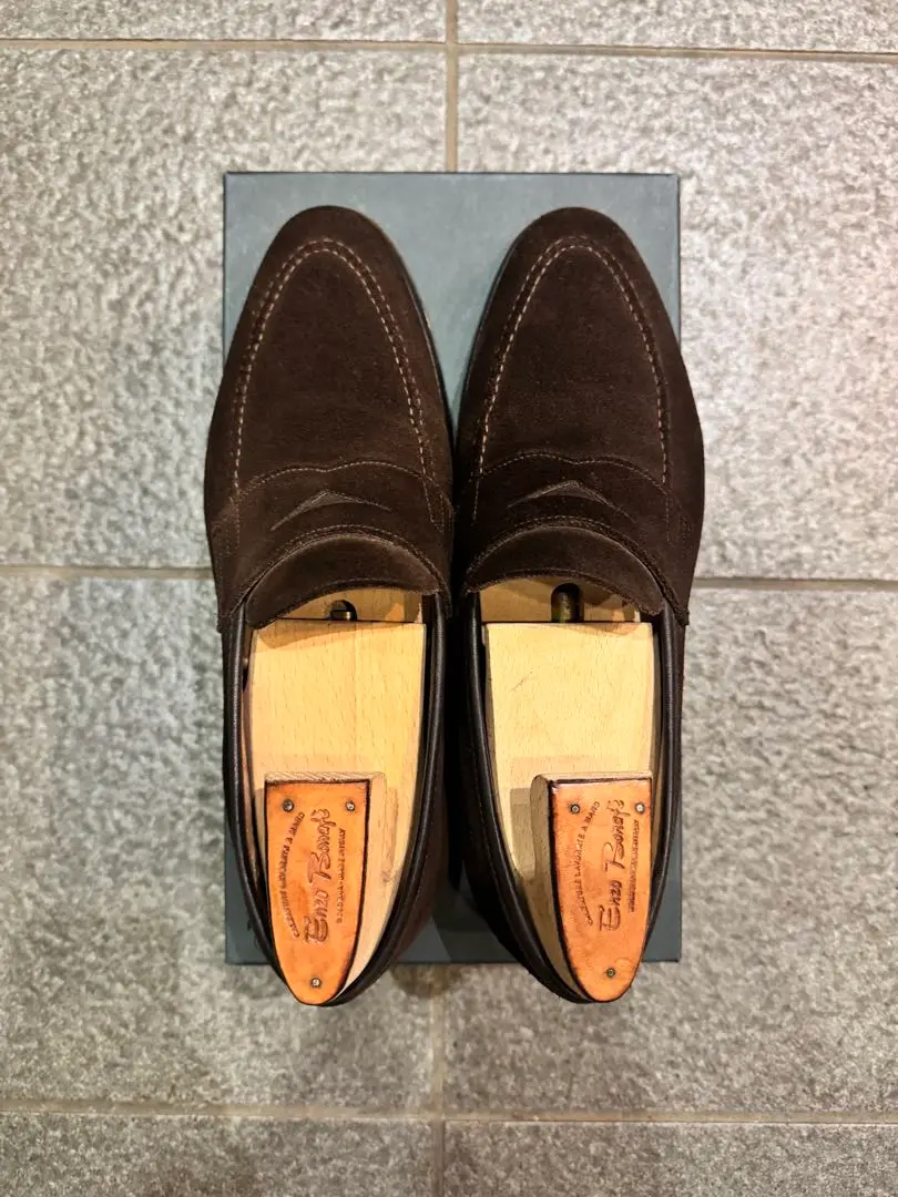 クロケットアンドジョーンズ　スエード　ローファー　SYDNEY ※最終値下げ ブランド古着】CROCKETT&JONES / クロケット&ジョーンズ SYDNEY