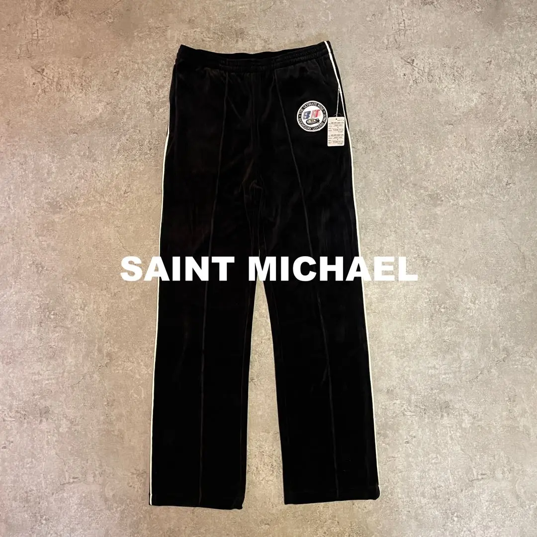 SAINT Mxxxxxx セントマイケル　ナイロンパンツ　 厚手　固め生地 セントマイケル SAINT Mxxxxxx ANGEL Sweat Pants （Navy