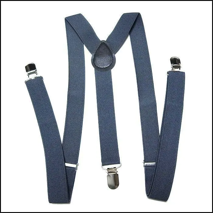 Thumbnail of [sus-0093] Suspenders 100cm Y-type Width 2.5 Dark Blue/Gray