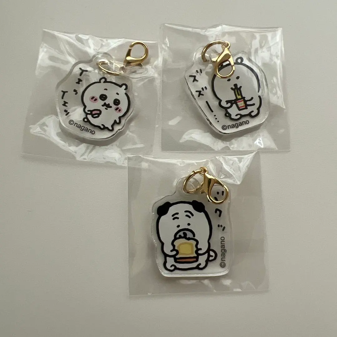 長野市集市 吃吃壓克力吊飾 巴哥犬 熊 卡哇伊 的縮圖