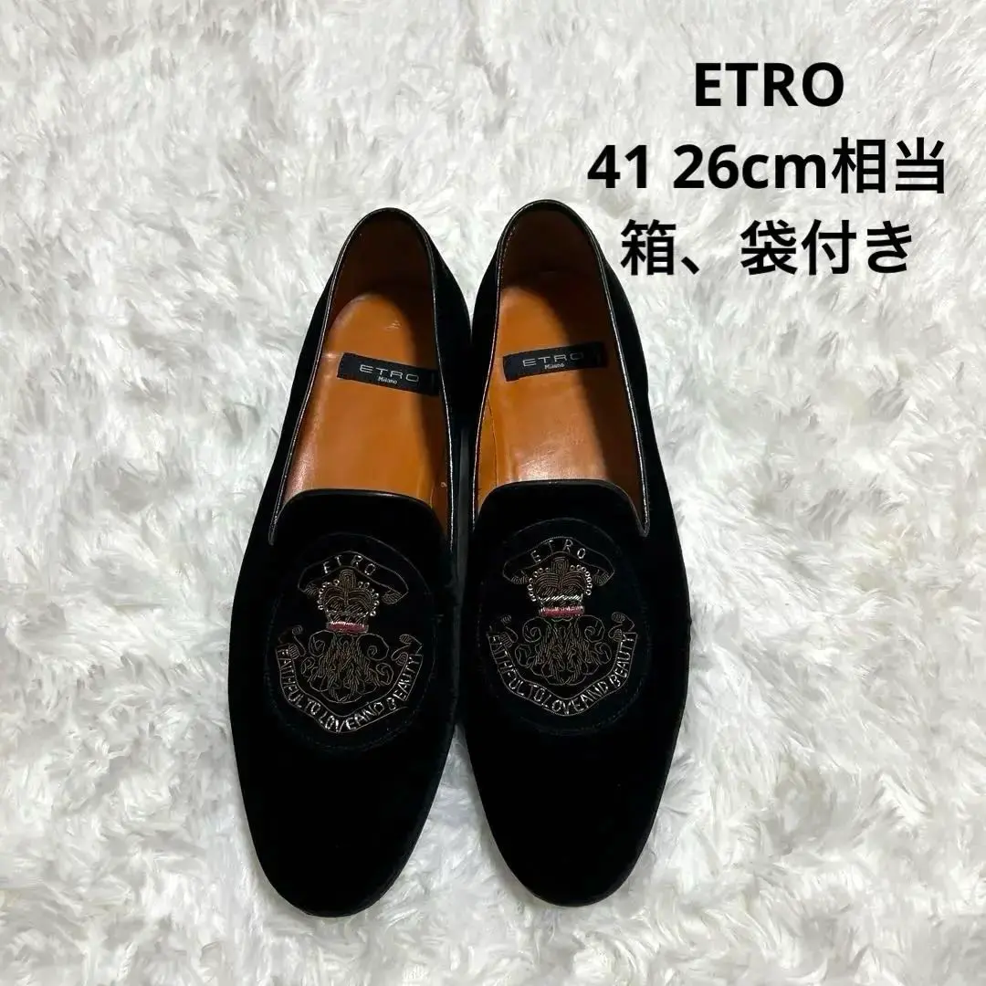 ETRO 靴　ローファー 中古・古着通販】ETRO (エトロ) メダリオンタッセルローファー
