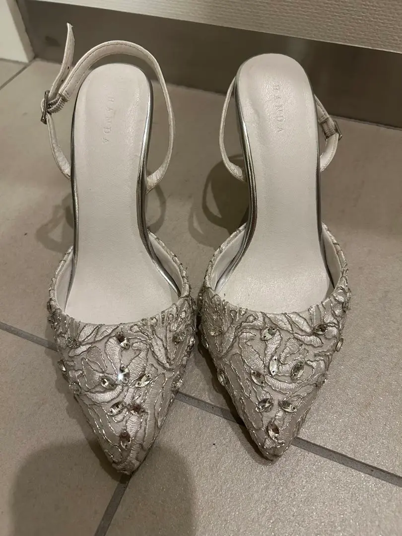 Thumbnail of RANDA Embroidered Bead High Heel Sandals
