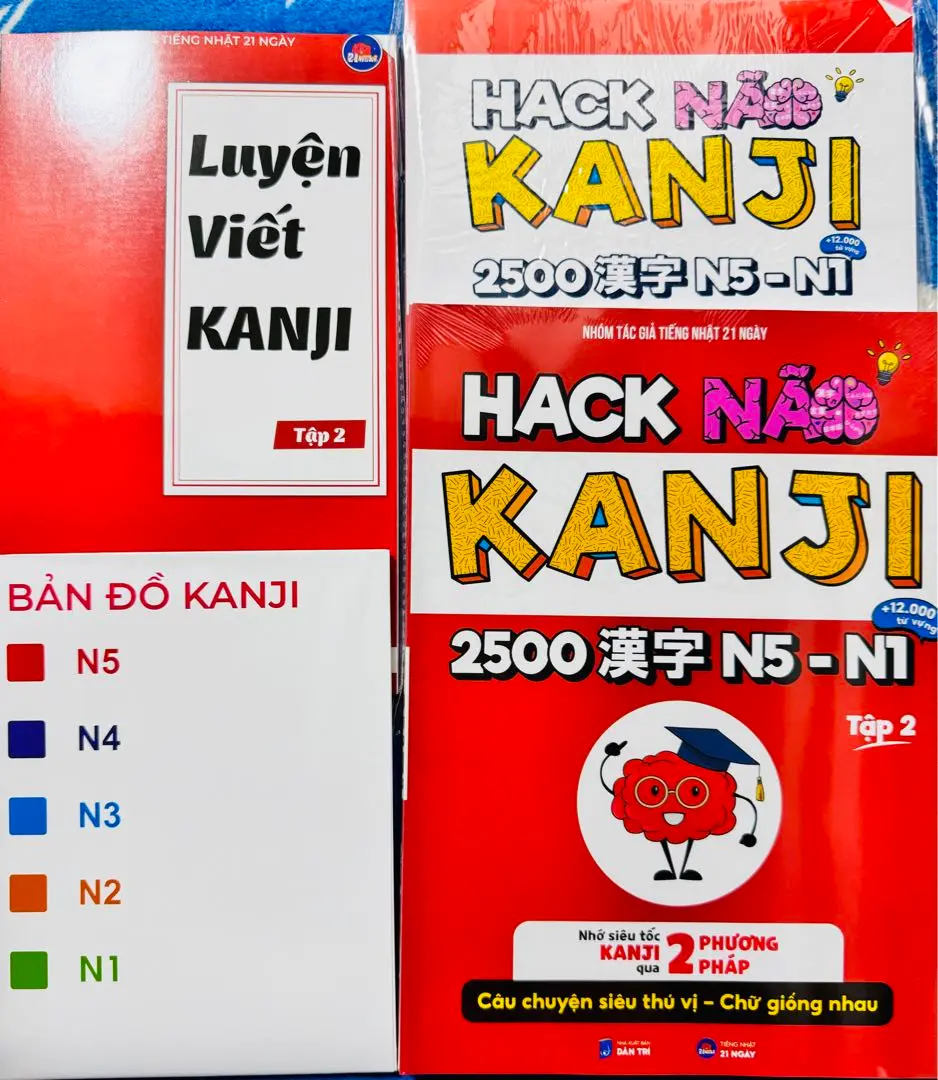 HACK NAO KANJI 日本語能力試験漢字　12冊セット　ベトナム語版 HACK NAO KANJI 日本語能力試験漢字 12冊セット ベトナム語版