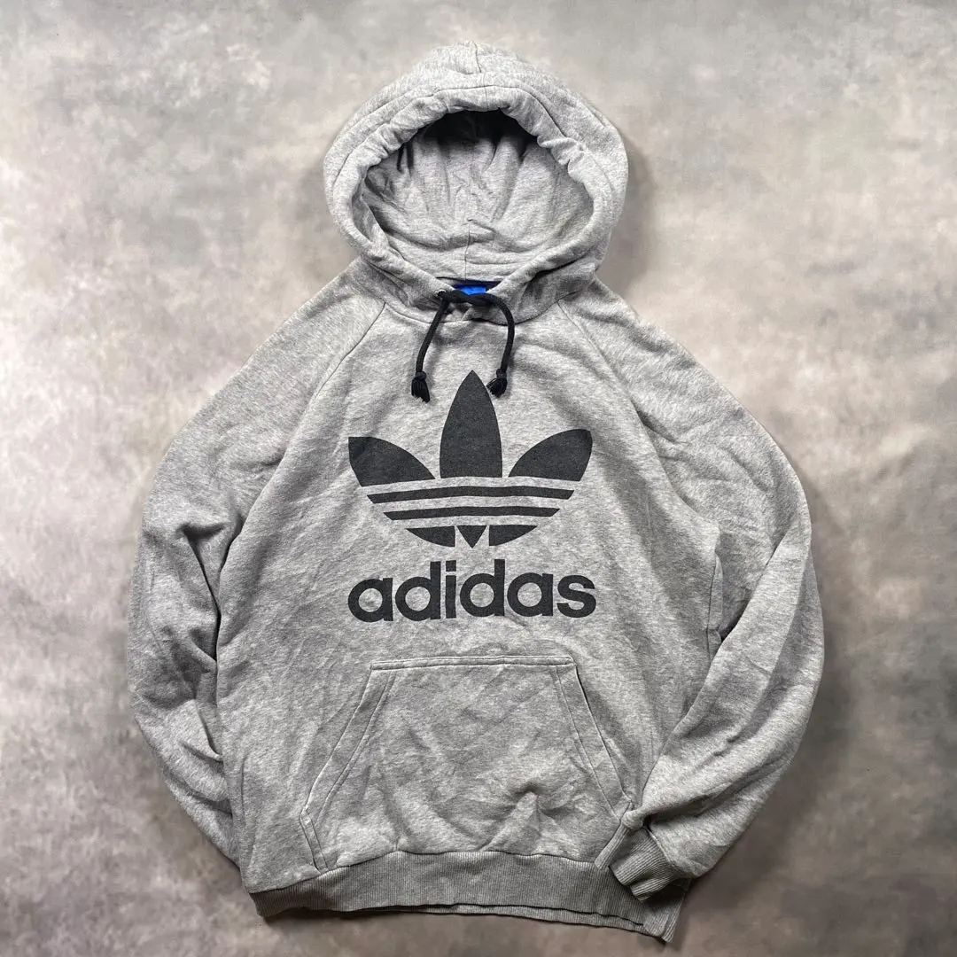 adidas三葉草Logo 運動衫連帽外套 10s插肩袖【AD63】 的縮圖