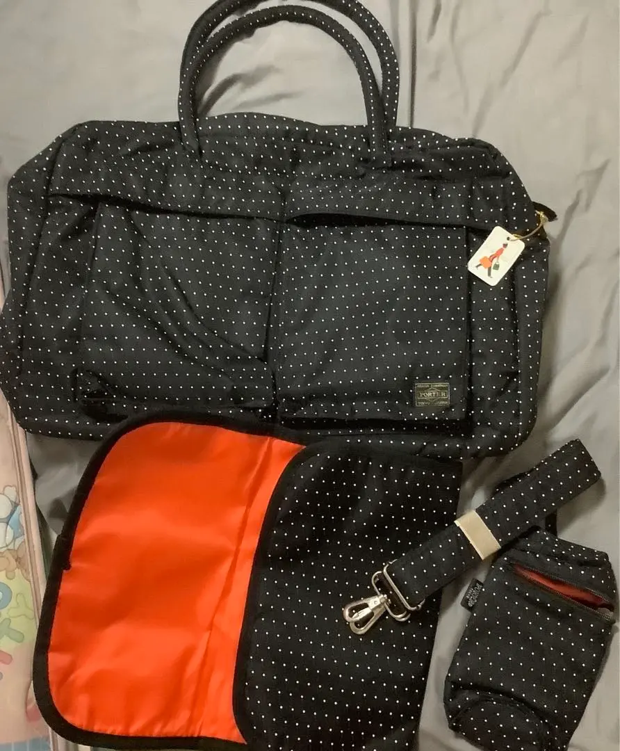 美品】廃盤 porter CUE ハンドバッグ マザーズバッグ