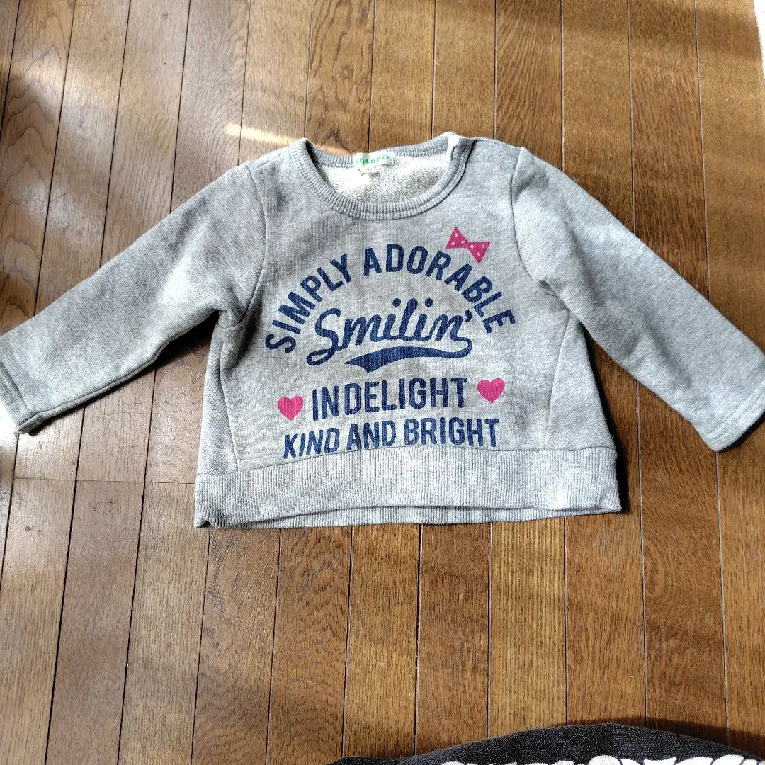 Thumbnail of 3can4on Gray Long Sleeve Sweatshirt, Size 90