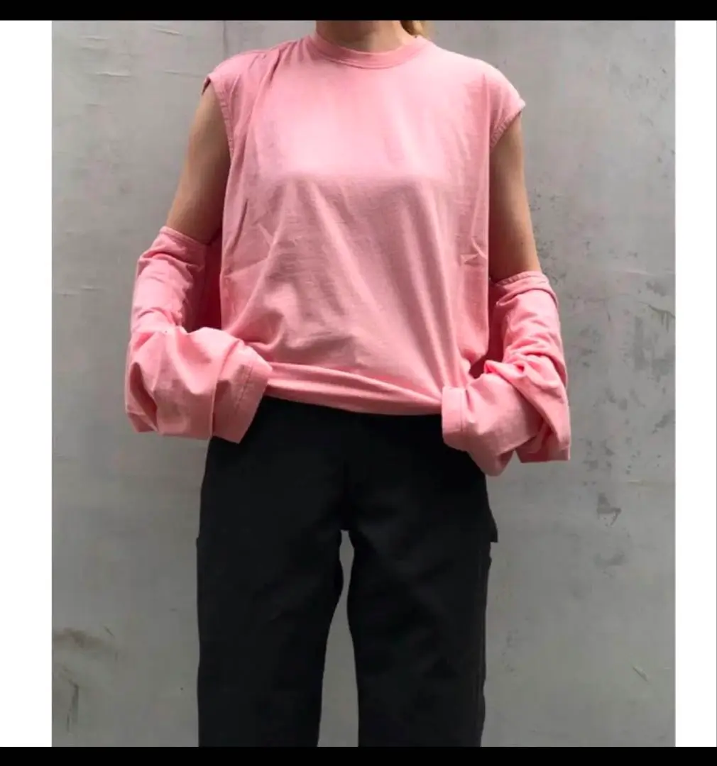 fumika uchidaピンク 長袖 Tシャツ S コットン 100% fumika uchidaピンク 長袖 Tシャツ S コットン 100%