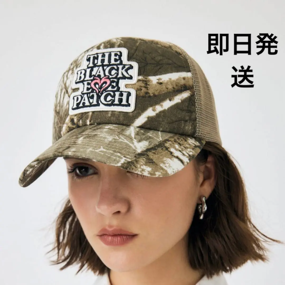 BLACK EYE PATCH GHETTO ANGEL キャップ GHETTO ANGEL EMBROIDERED MESH CAP NAVY – BlackEyePatch