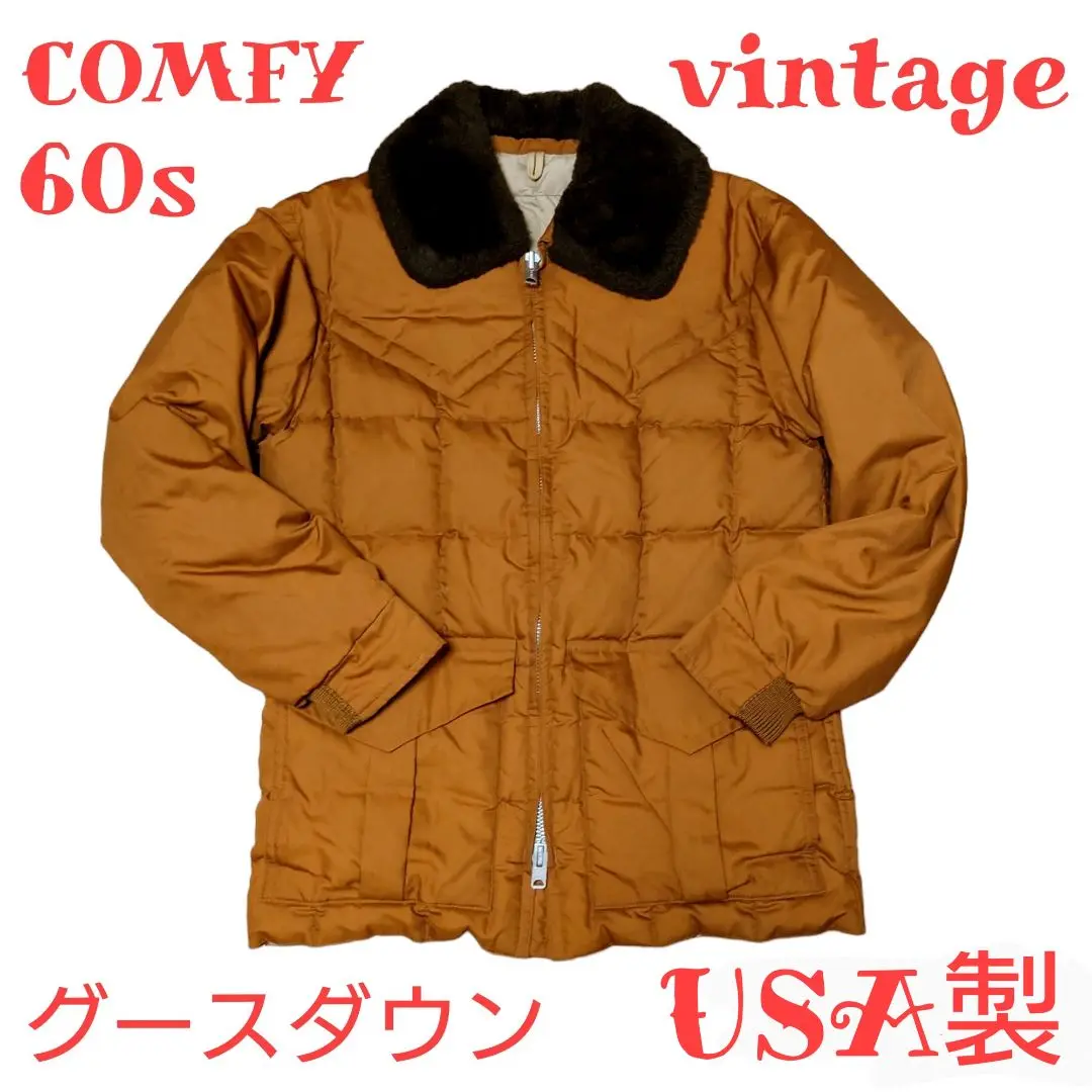 60's ガチョウタグ 米国製 ビンテージダウン COMFY コムフィ コンフィ ダウンベスト リバーシブル ブラウン オレンジ S [la-1161] 楽天市場】comfy ダウンベストの通販