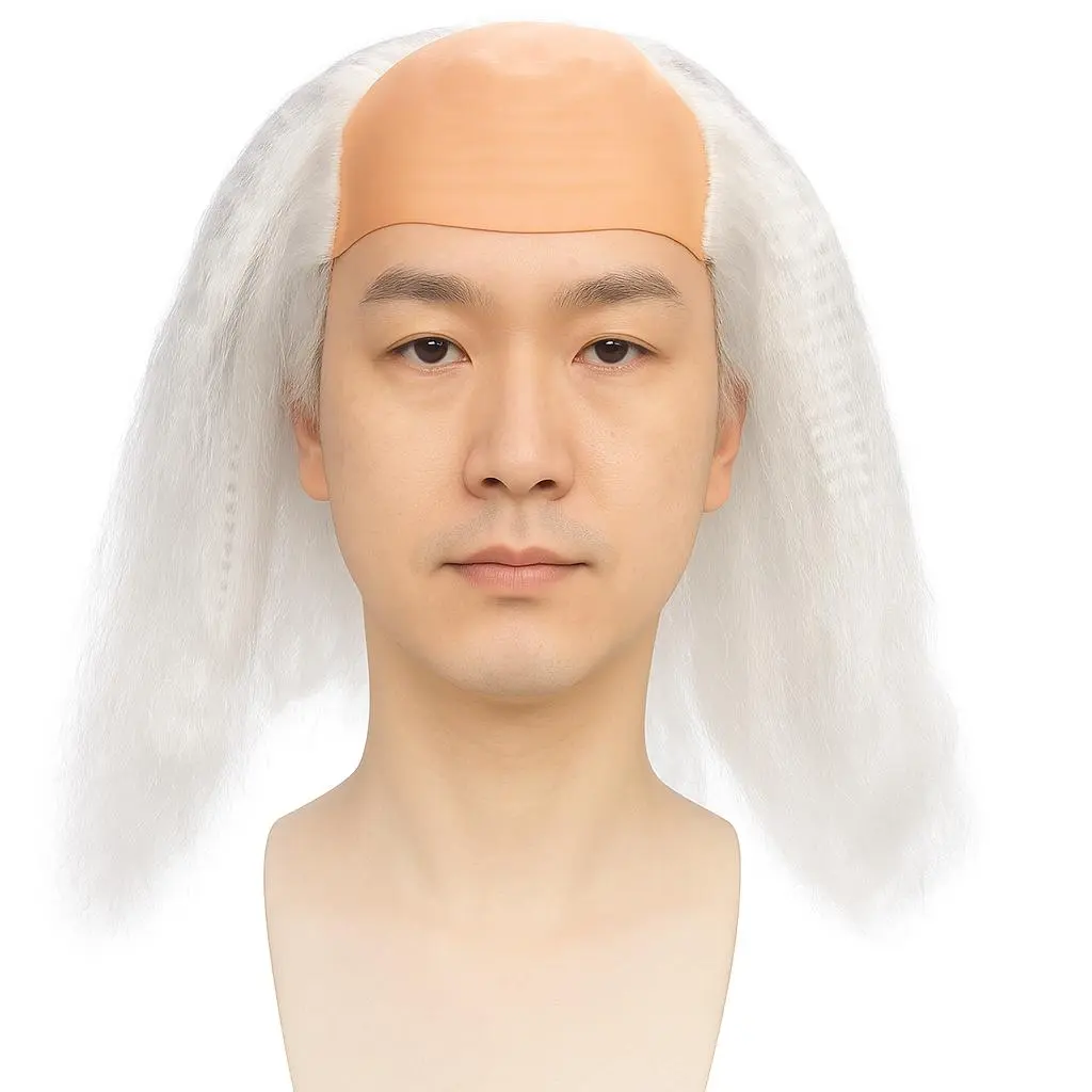 Thumbnail of Hag Doctor Wig Set - Old Man Costume / Cosplay (White Hair)