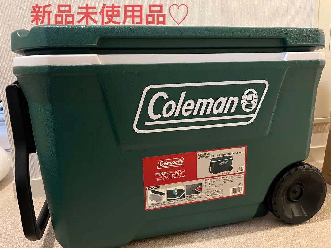 Coleman - コールマン　ホイール クーラー　　(美品)エクストリーム5 62QT (60L) Amazon | Coleman(コールマン) クーラーボックス エクストリーム