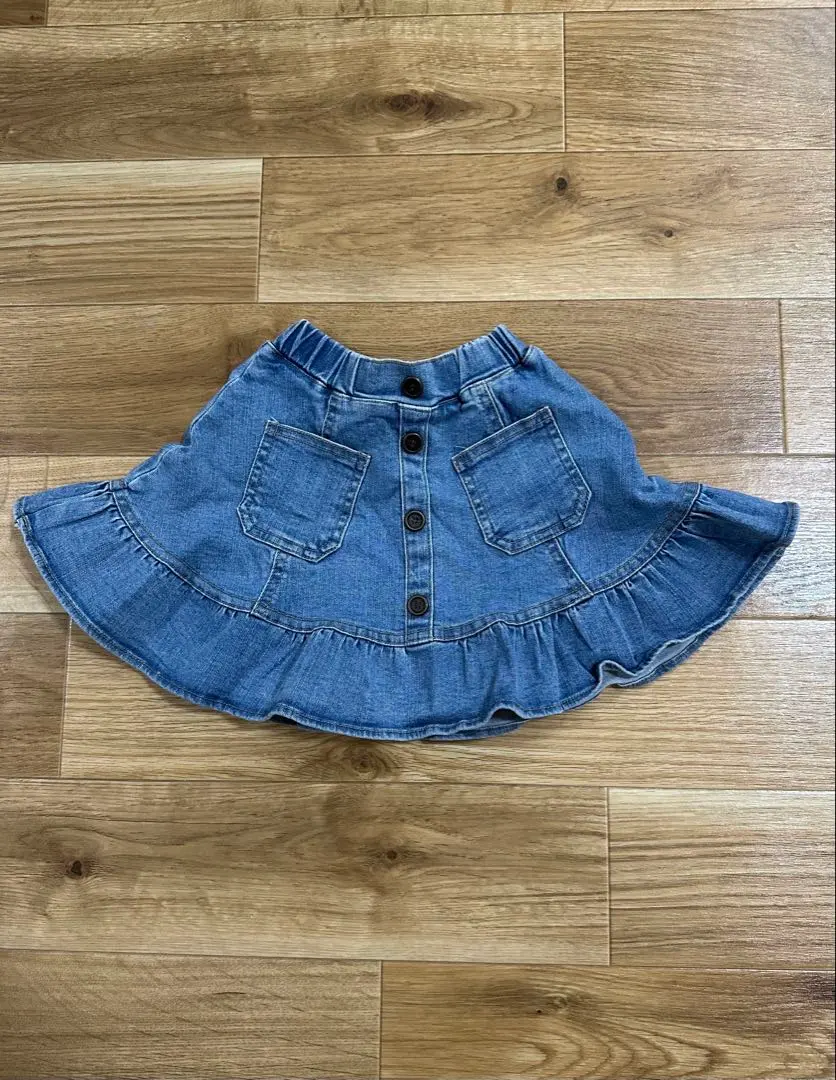 Thumbnail of Denim frill skirt - Korean children's clothing